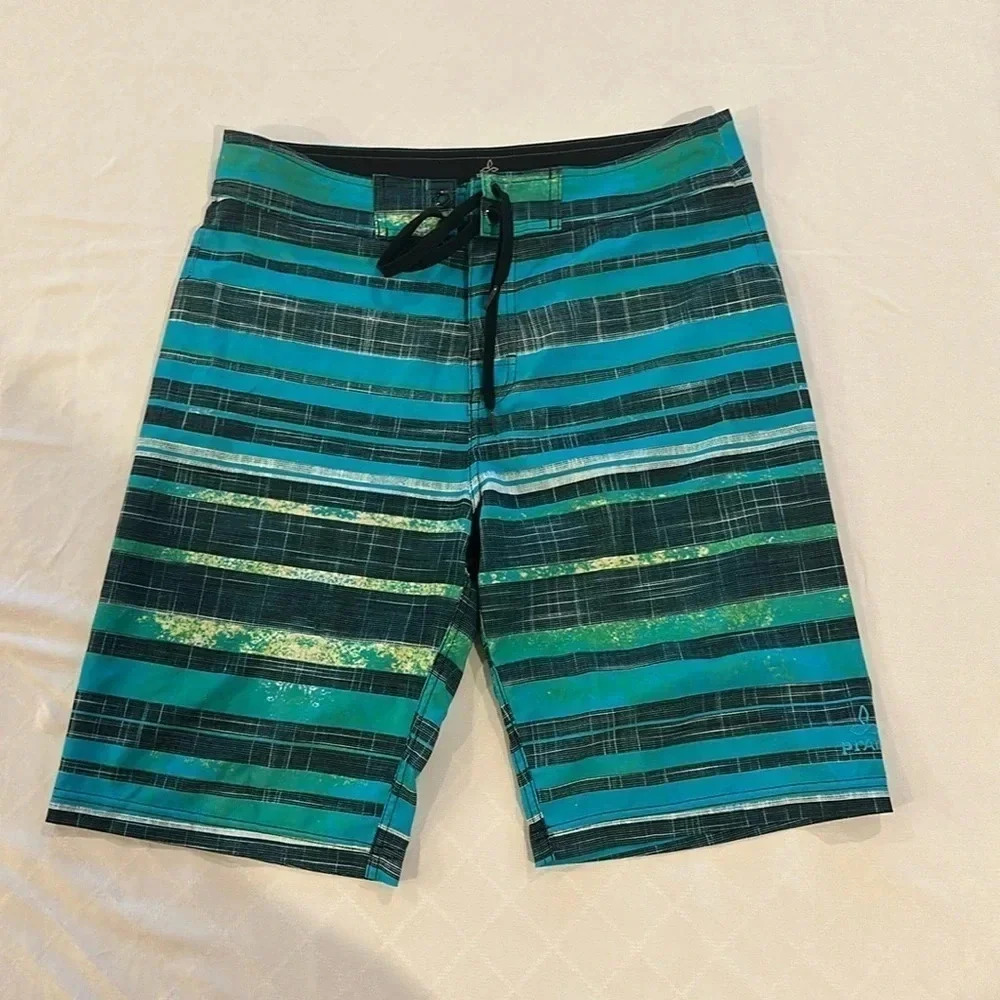 Prana Men’s Sediment Beach BOARDSHORTS - Size 30 Waist UPF 50 sun‎ protection